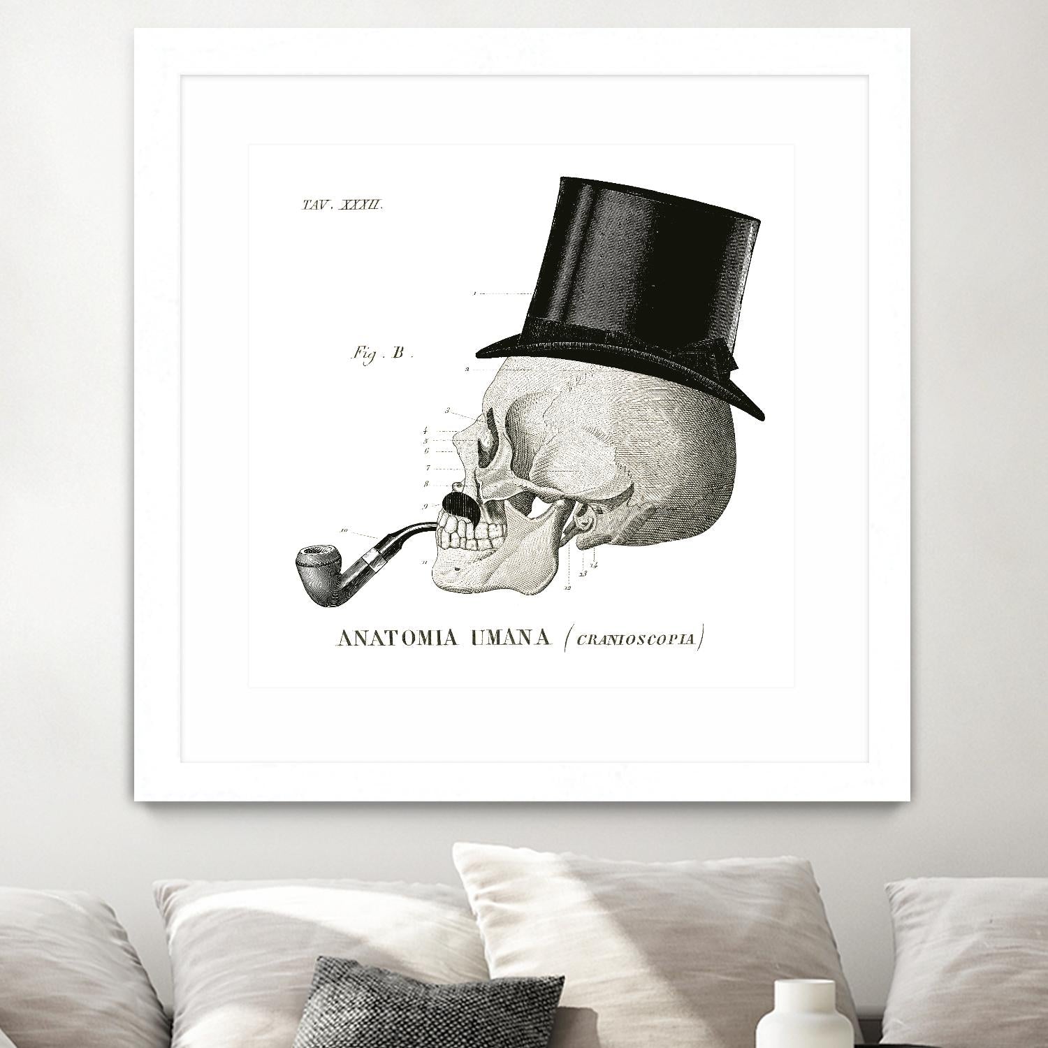 Dandy Bones II by Sue Schlabach on GIANT ART - white vintage