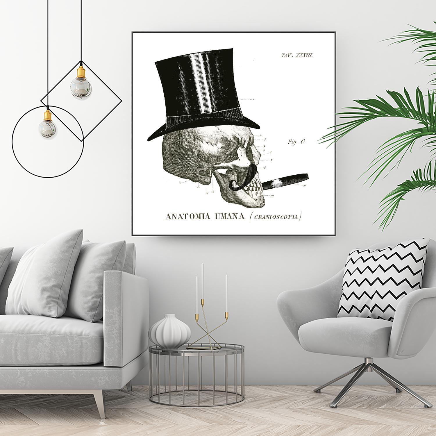 Dandy Bones III by Sue Schlabach on GIANT ART - white vintage