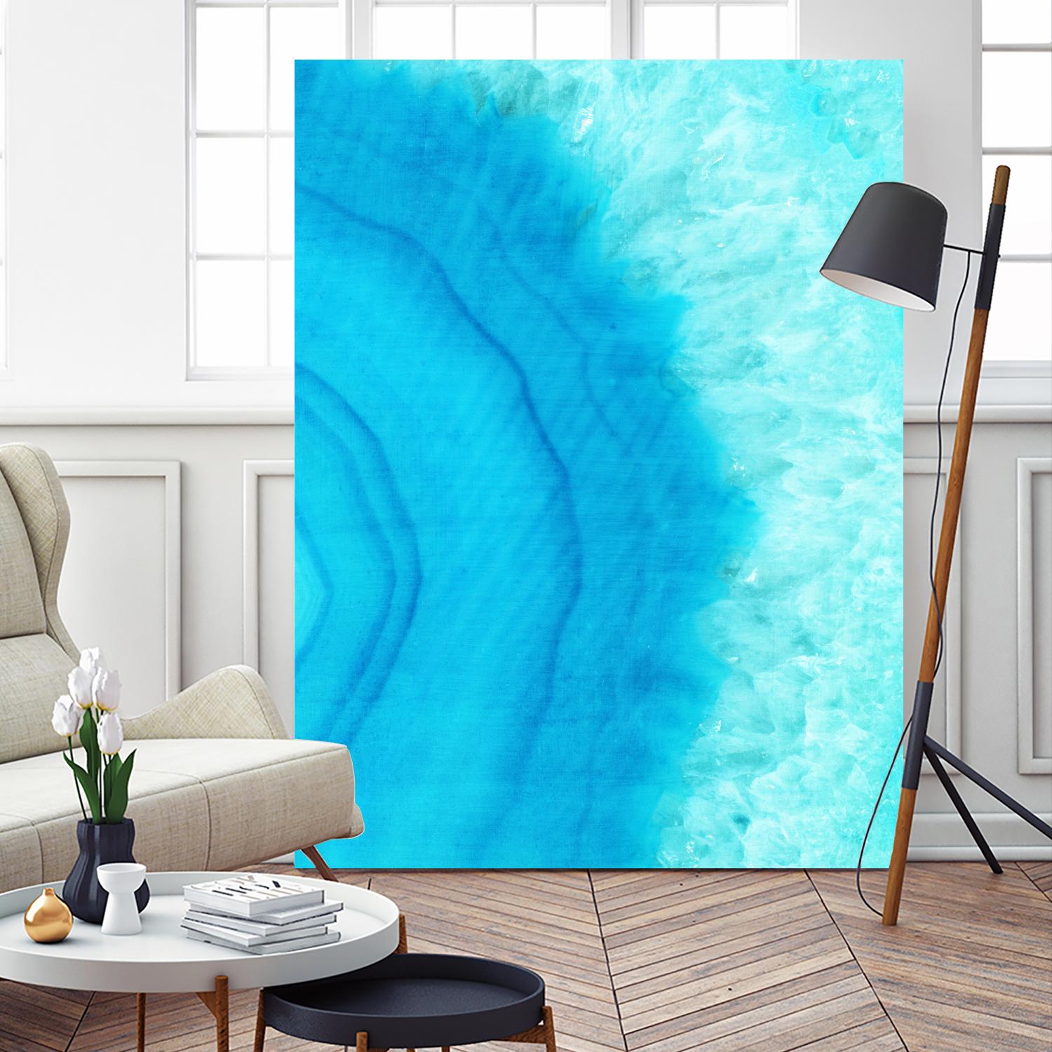 Agate Geode II by Portfolio on GIANT ART - blue contemporary