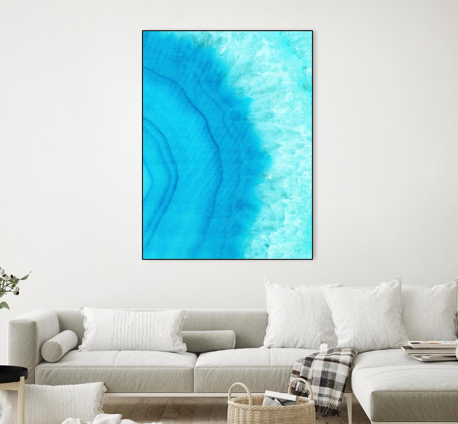 Agate Geode II by Portfolio on GIANT ART - blue contemporary