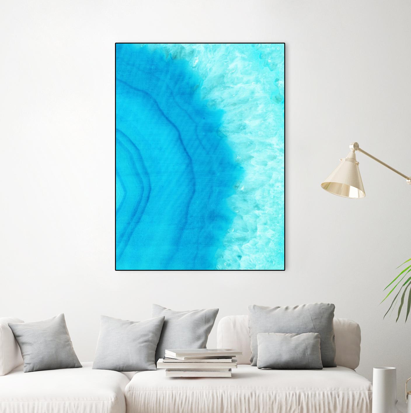 Agate Geode II by Portfolio on GIANT ART - blue contemporary