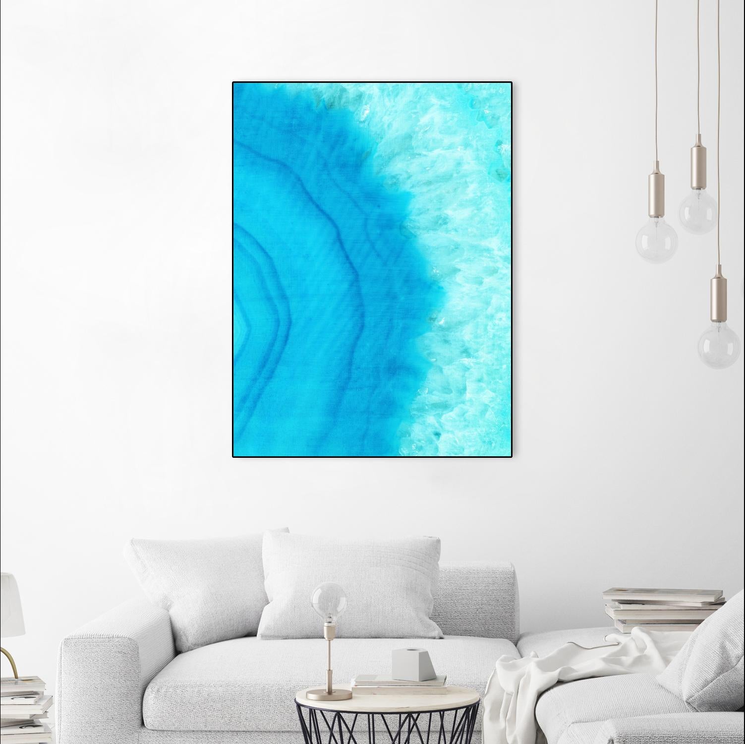 Agate Geode II by Portfolio on GIANT ART - blue contemporary