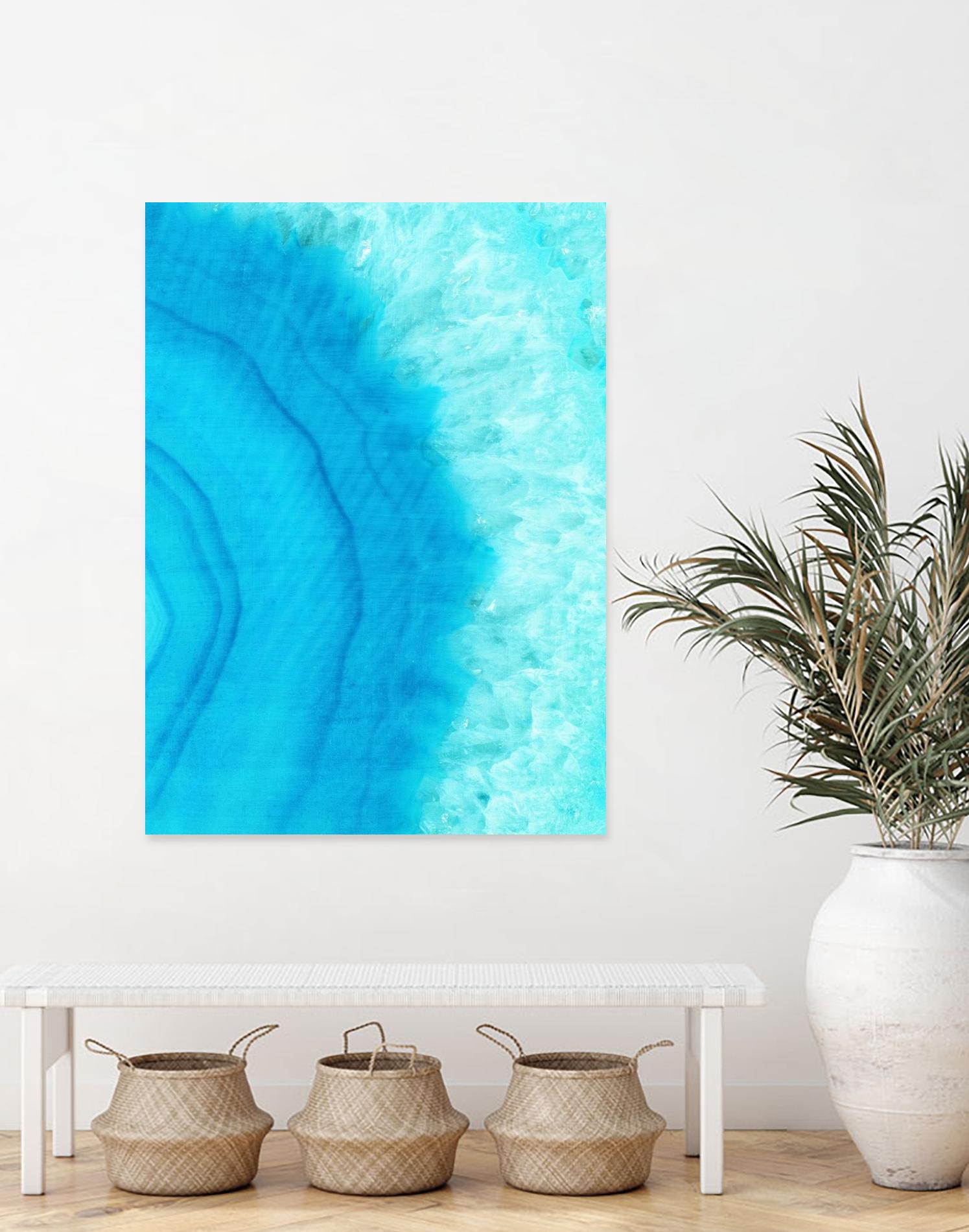 Agate Geode II by Portfolio on GIANT ART - blue contemporary
