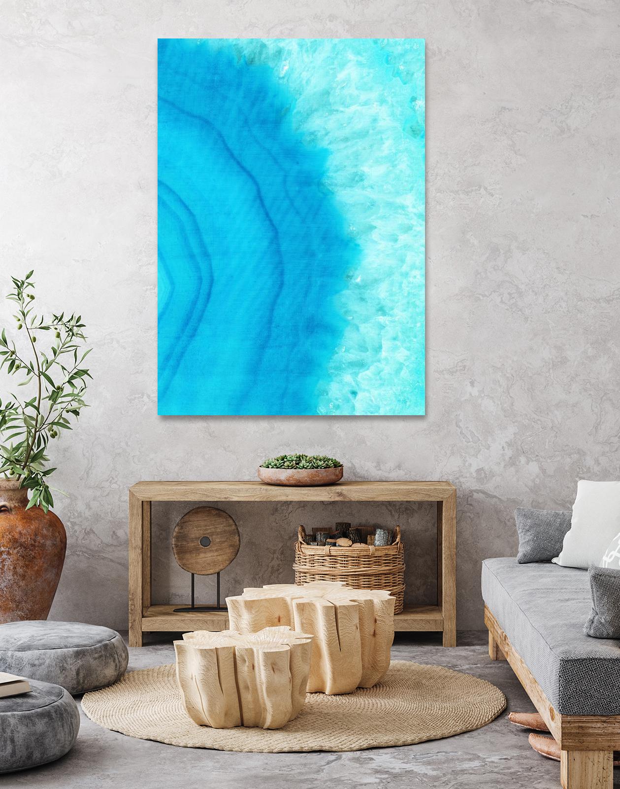 Agate Geode II by Portfolio on GIANT ART - blue contemporary
