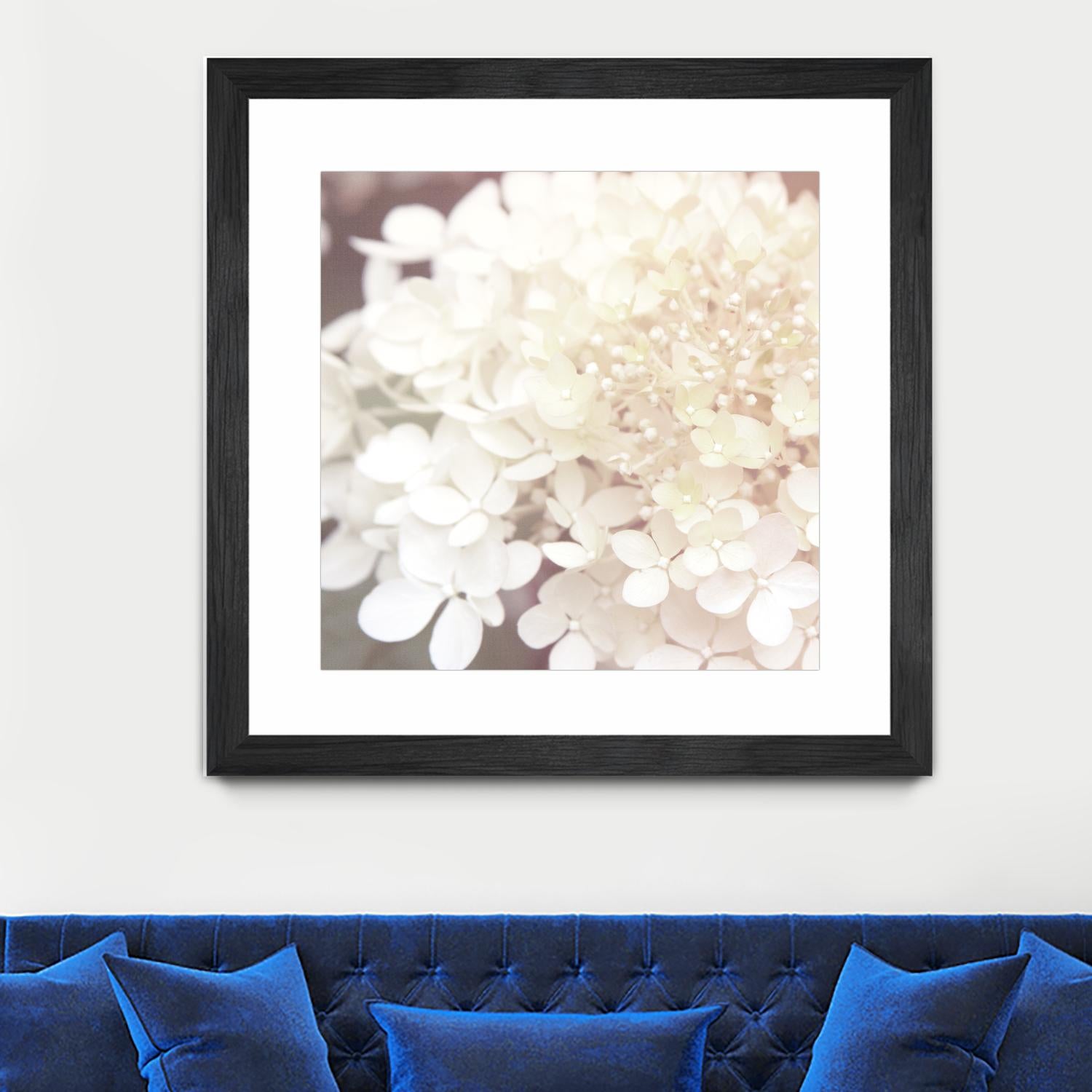 Hydrangea Dream II by Laura Marshall on GIANT ART - grey floral