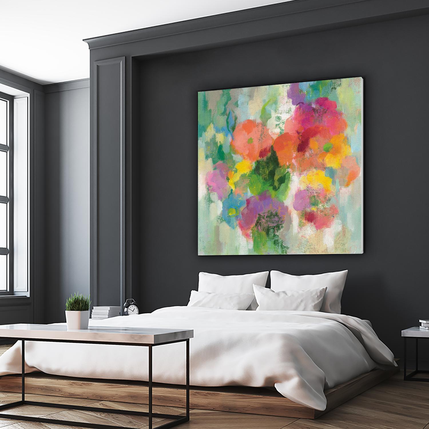 Colorful Garden II by Silvia Vassileva on GIANT ART - green floral