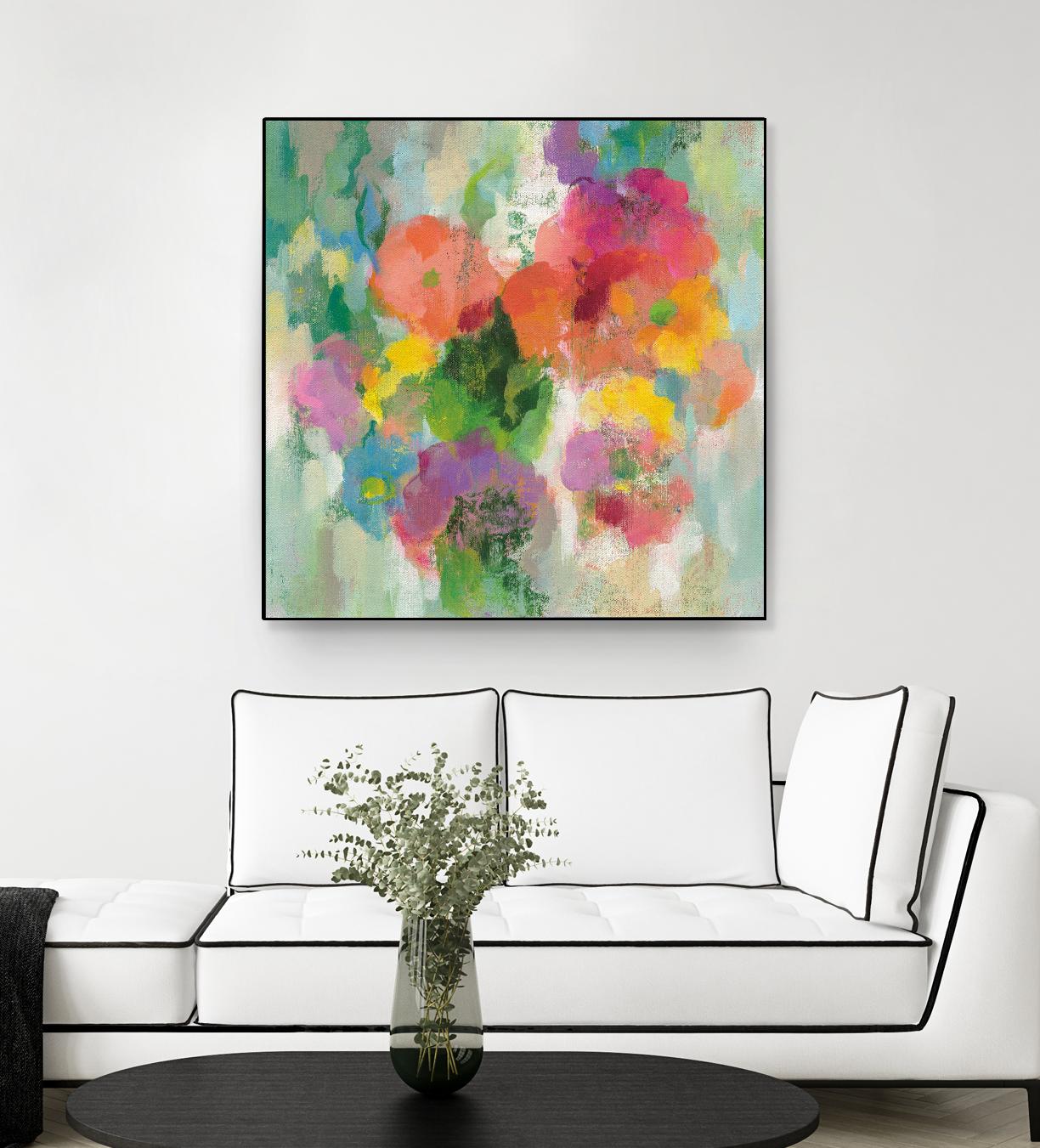 Colorful Garden II by Silvia Vassileva on GIANT ART - green floral