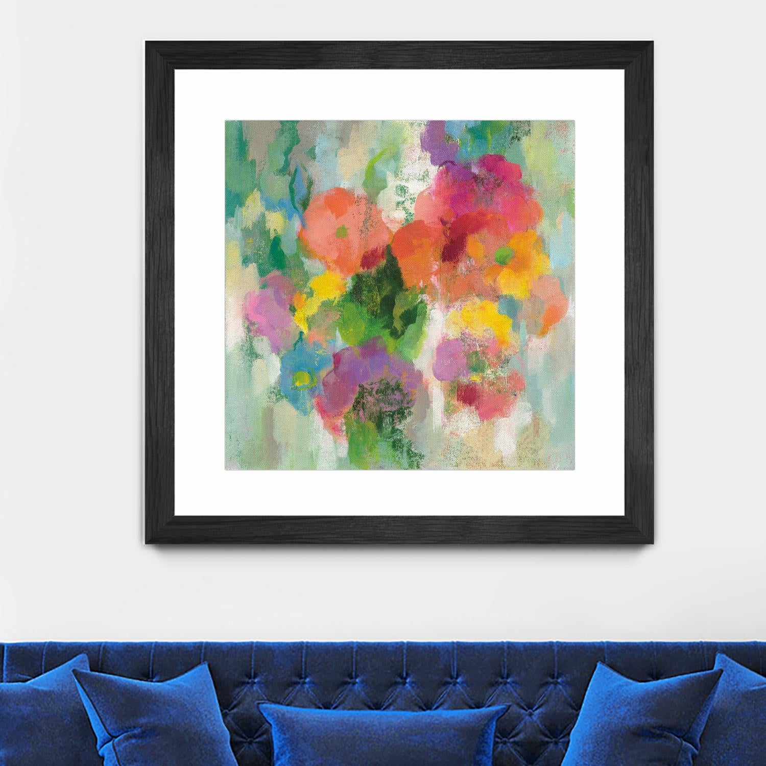 Colorful Garden II by Silvia Vassileva on GIANT ART - green floral