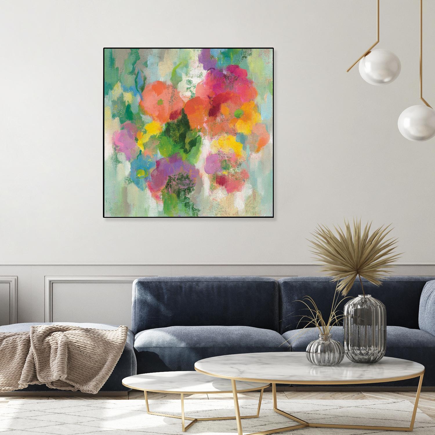 Colorful Garden II by Silvia Vassileva on GIANT ART - green floral