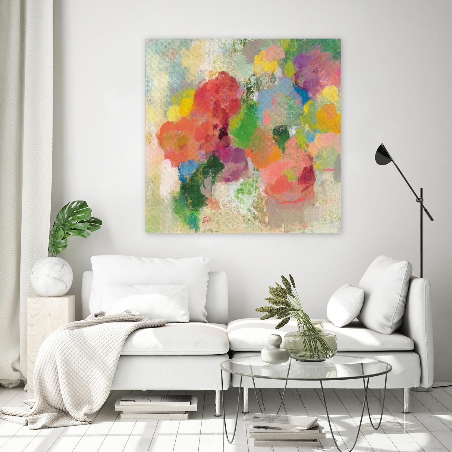 Colorful Garden III by Silvia Vassileva on GIANT ART - green floral