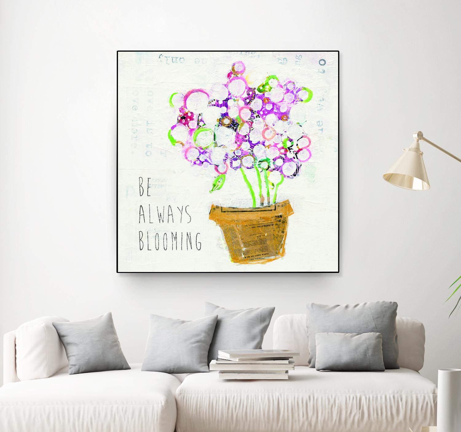 The Sweetness Inspiration by Kellie Day on GIANT ART - beige floral