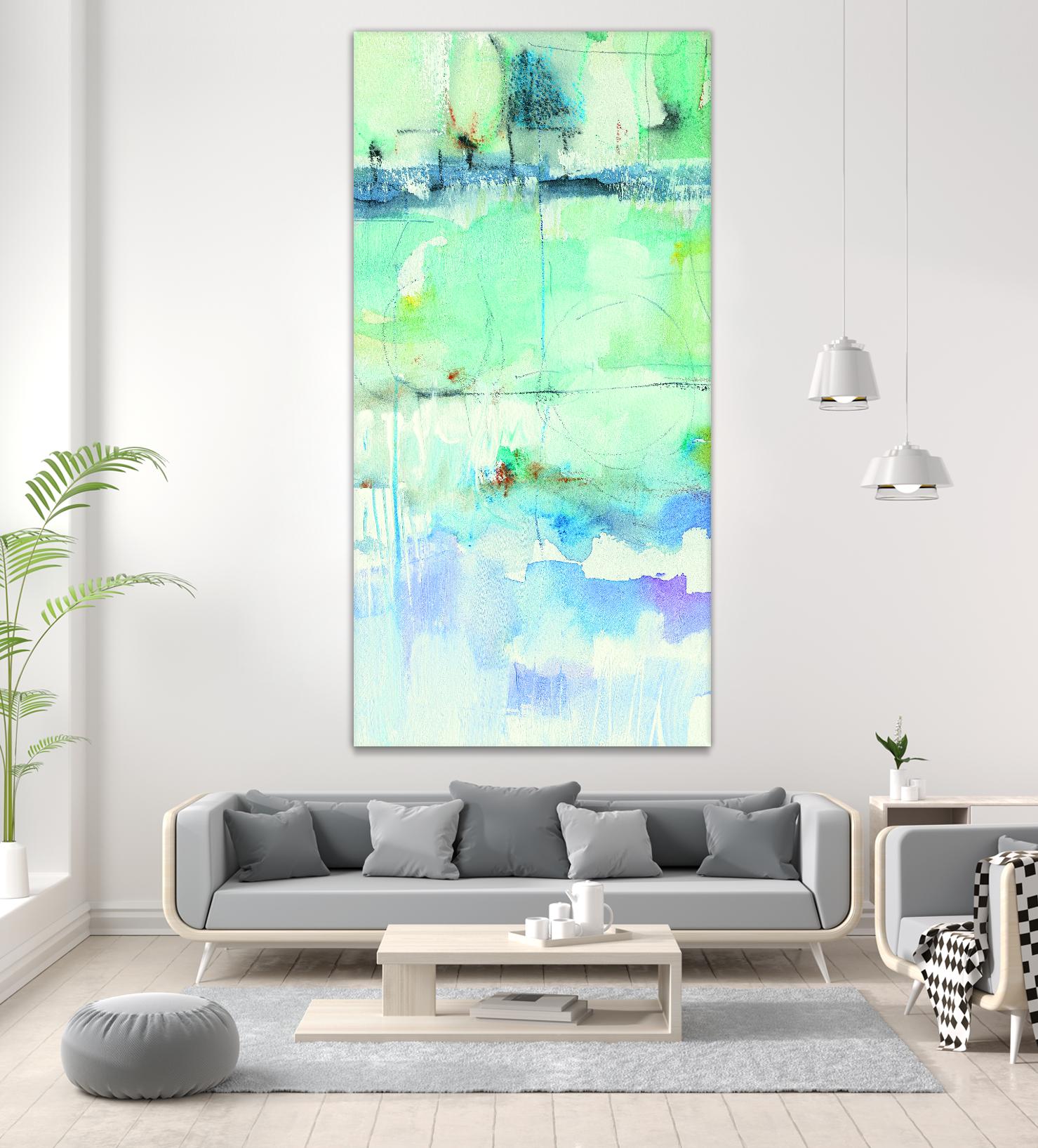 North Shore Panel II by Mike Schick on GIANT ART - turquoise abstract