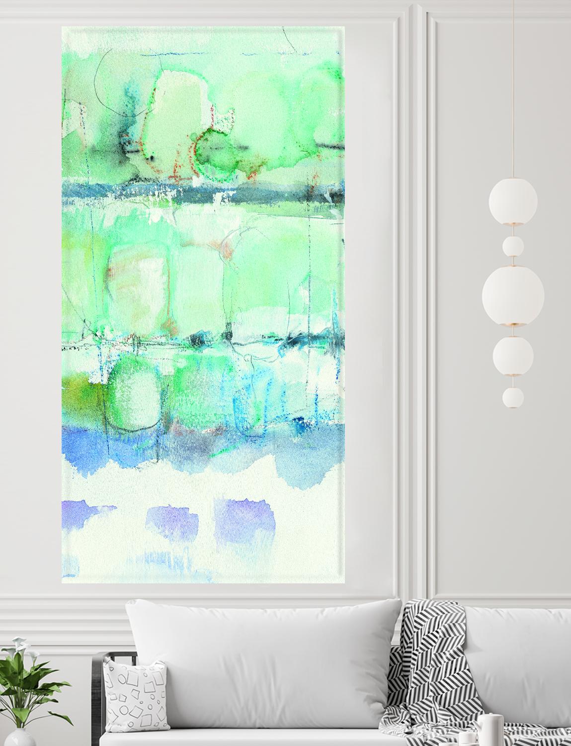 North Shore Panel III by Mike Schick on GIANT ART - turquoise abstract