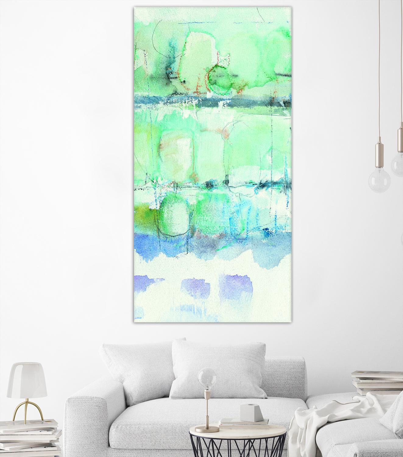 North Shore Panel III by Mike Schick on GIANT ART - turquoise abstract