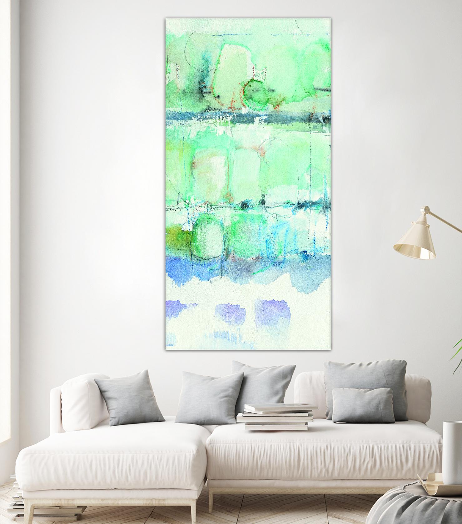 North Shore Panel III by Mike Schick on GIANT ART - turquoise abstract