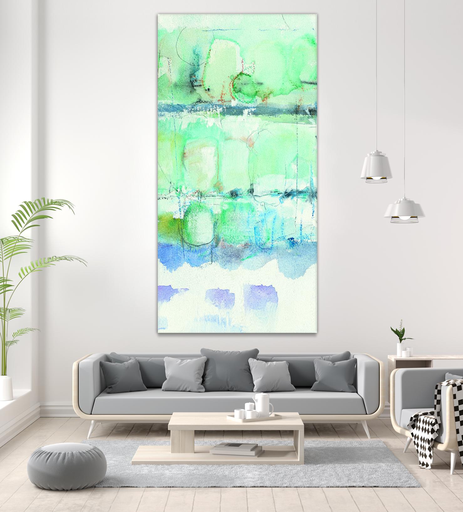 North Shore Panel III by Mike Schick on GIANT ART - turquoise abstract