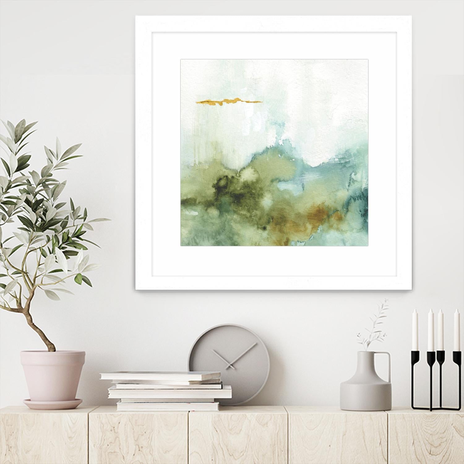 My Greenhouse Abstract III by Albena Hristova on GIANT ART - multi abstract gold