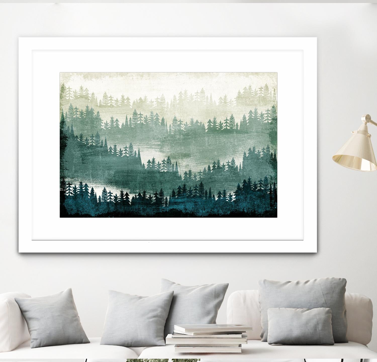 Mountainscape by Michael Mullan on GIANT ART - white landscape