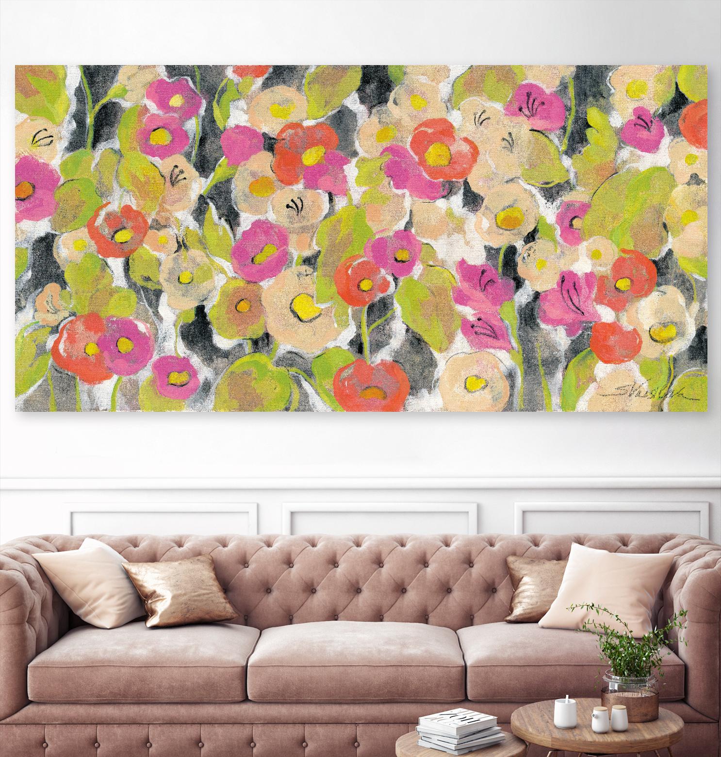 Velvety Florals by Silvia Vassileva on GIANT ART - green floral