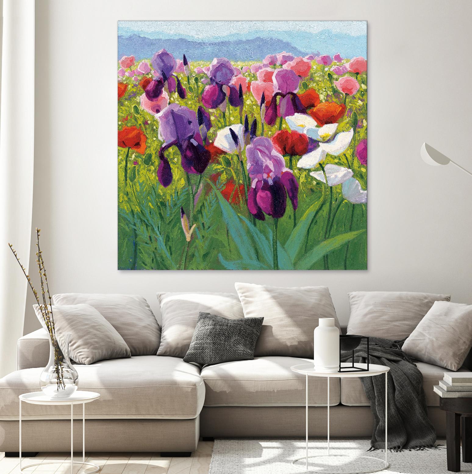 Early June by Shirley Novak on GIANT ART - green floral