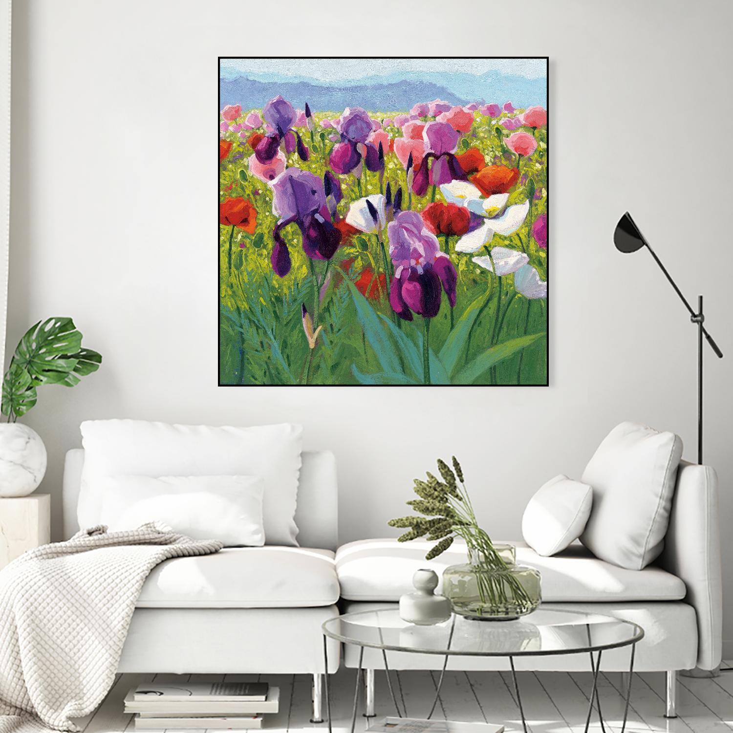 Early June by Shirley Novak on GIANT ART - green floral