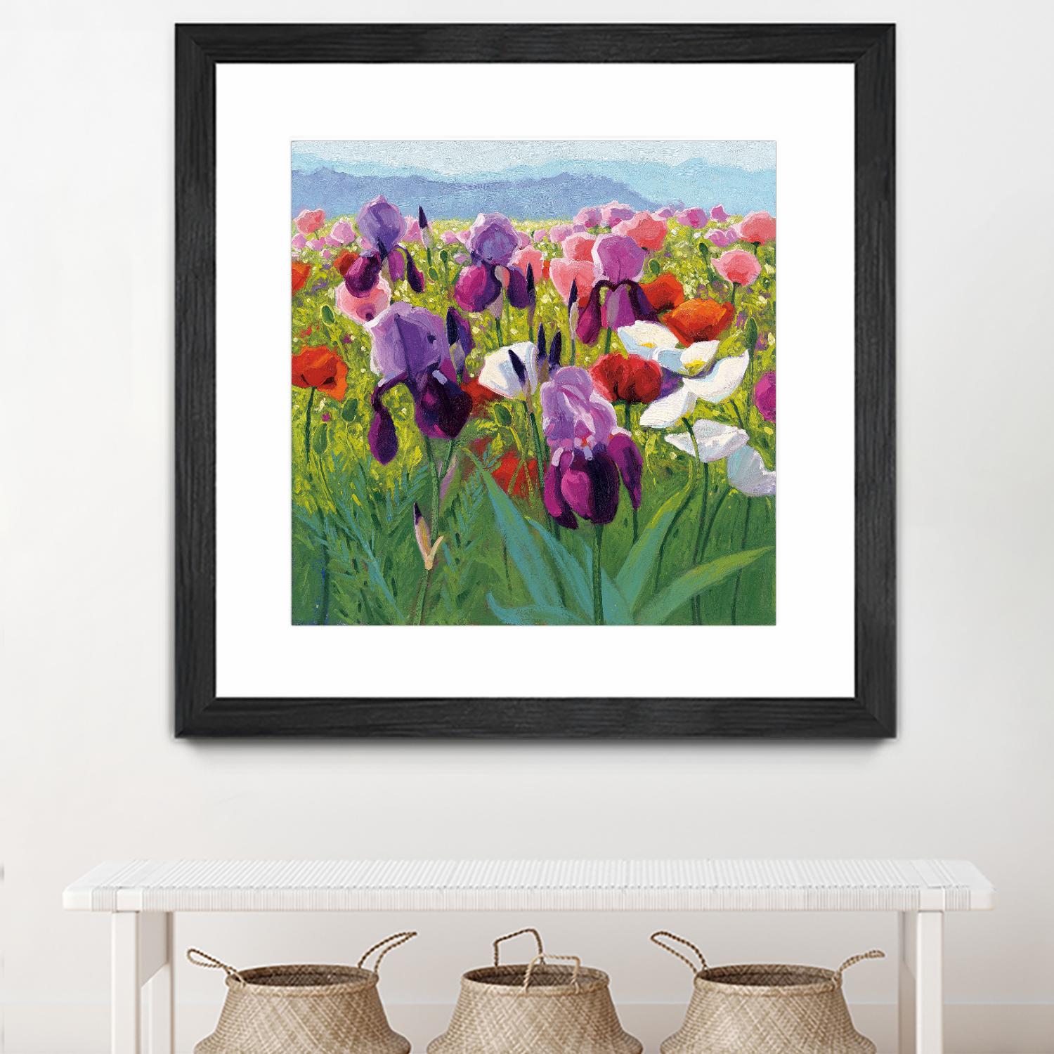 Early June by Shirley Novak on GIANT ART - green floral