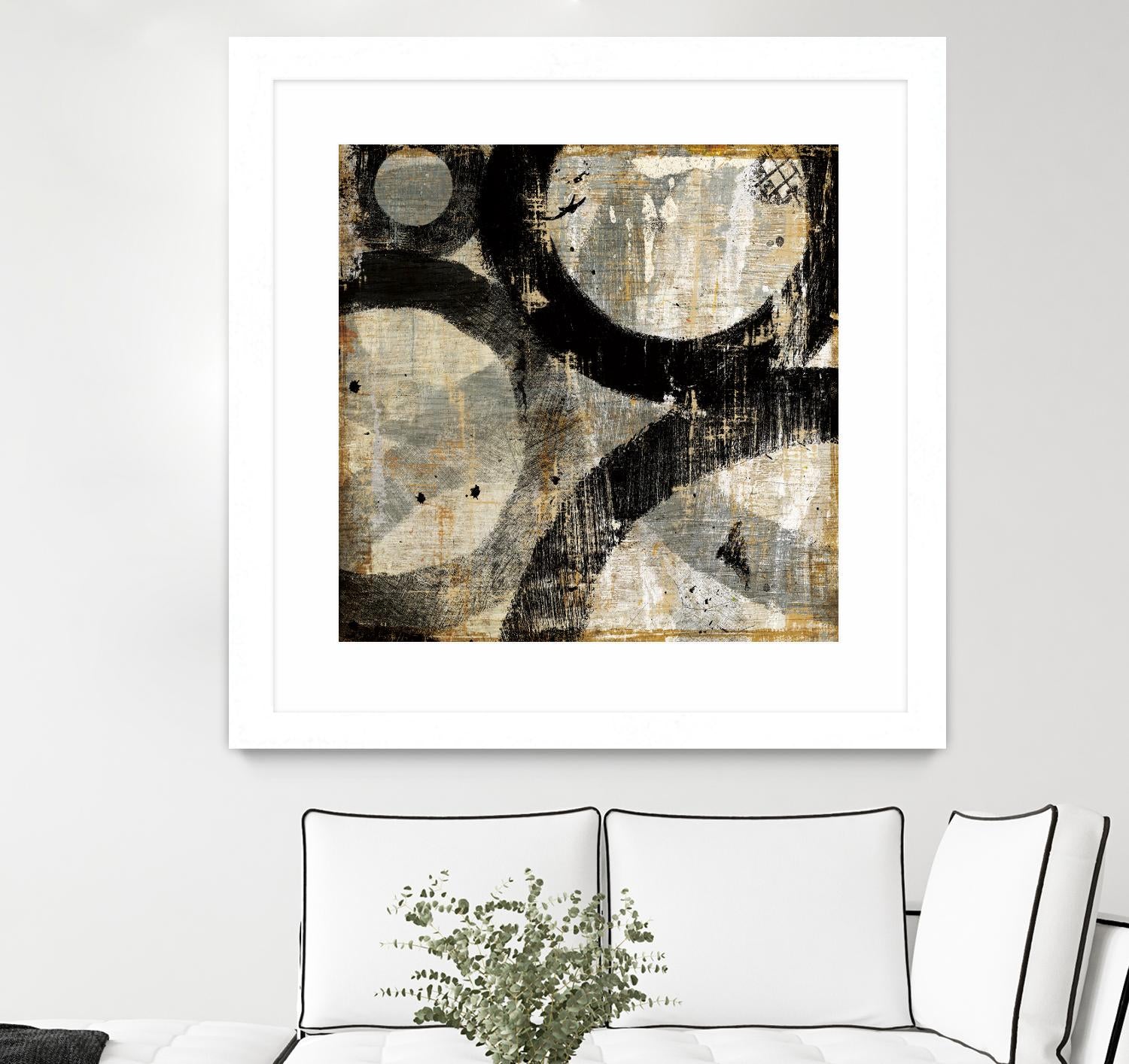 Industrial II by Michael Mullan on GIANT ART - beige abstract