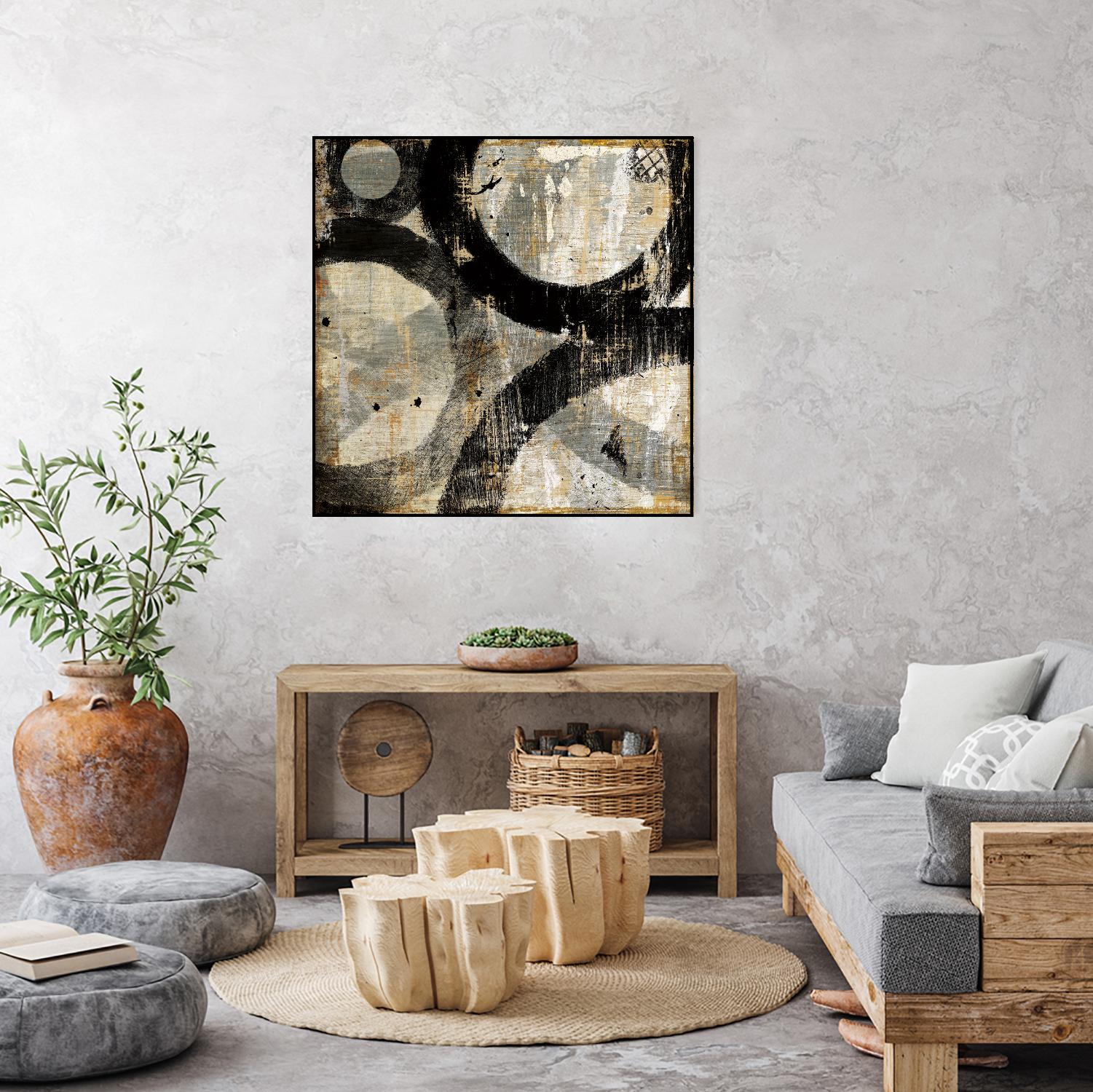 Industrial II by Michael Mullan on GIANT ART - beige abstract