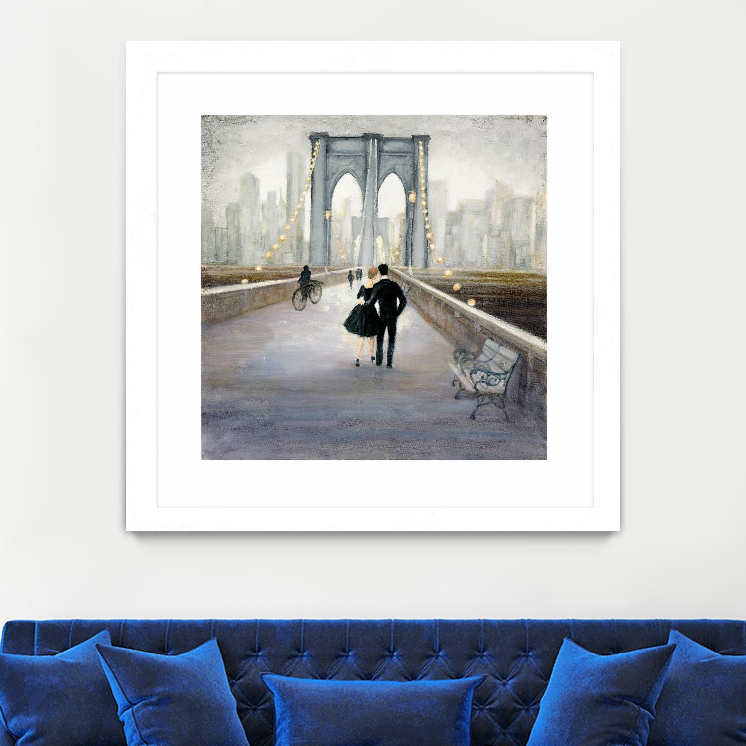 Bridge to New York 2 by Julia Purinton on GIANT ART - grey everyday life