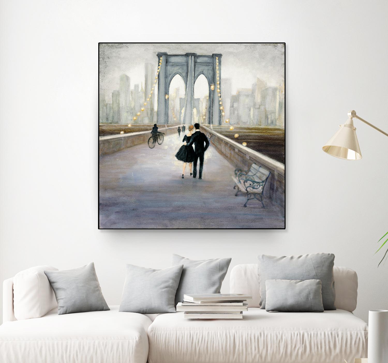 Bridge to New York 2 by Julia Purinton on GIANT ART - grey everyday life