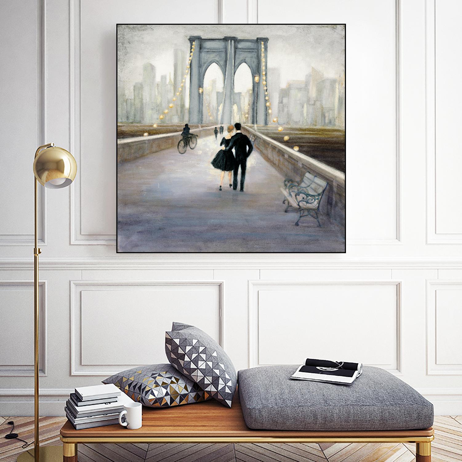 Bridge to New York 2 by Julia Purinton on GIANT ART - grey everyday life