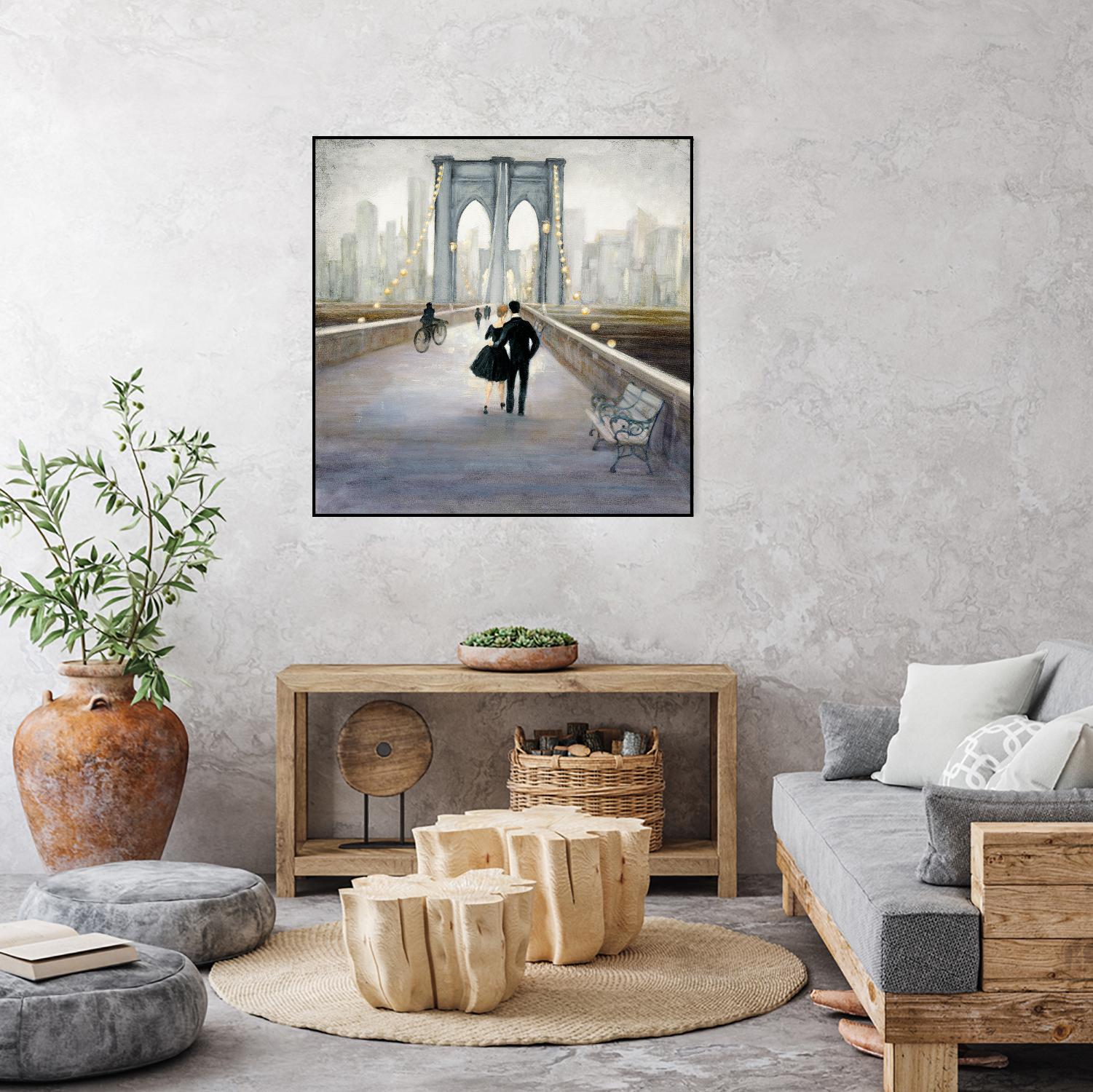 Bridge to New York 2 by Julia Purinton on GIANT ART - grey everyday life