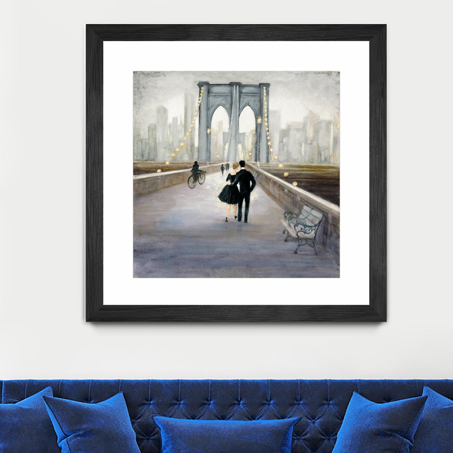 Bridge to New York 2 by Julia Purinton on GIANT ART - grey everyday life