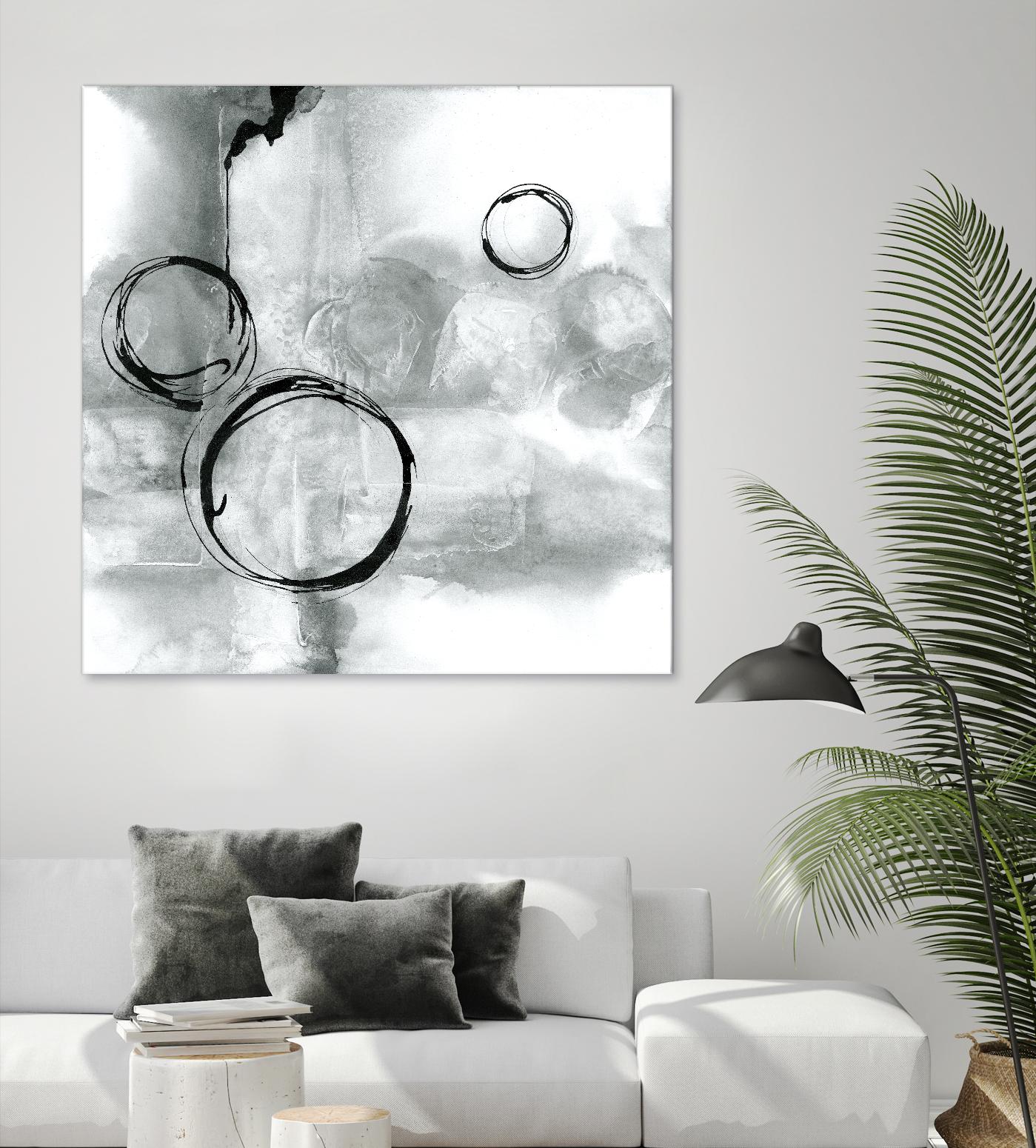 Full Circle I Gray by Chris Paschke on GIANT ART - grey abstract