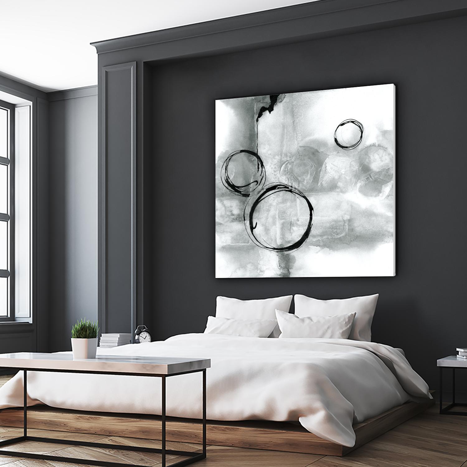 Full Circle I Gray by Chris Paschke on GIANT ART - grey abstract