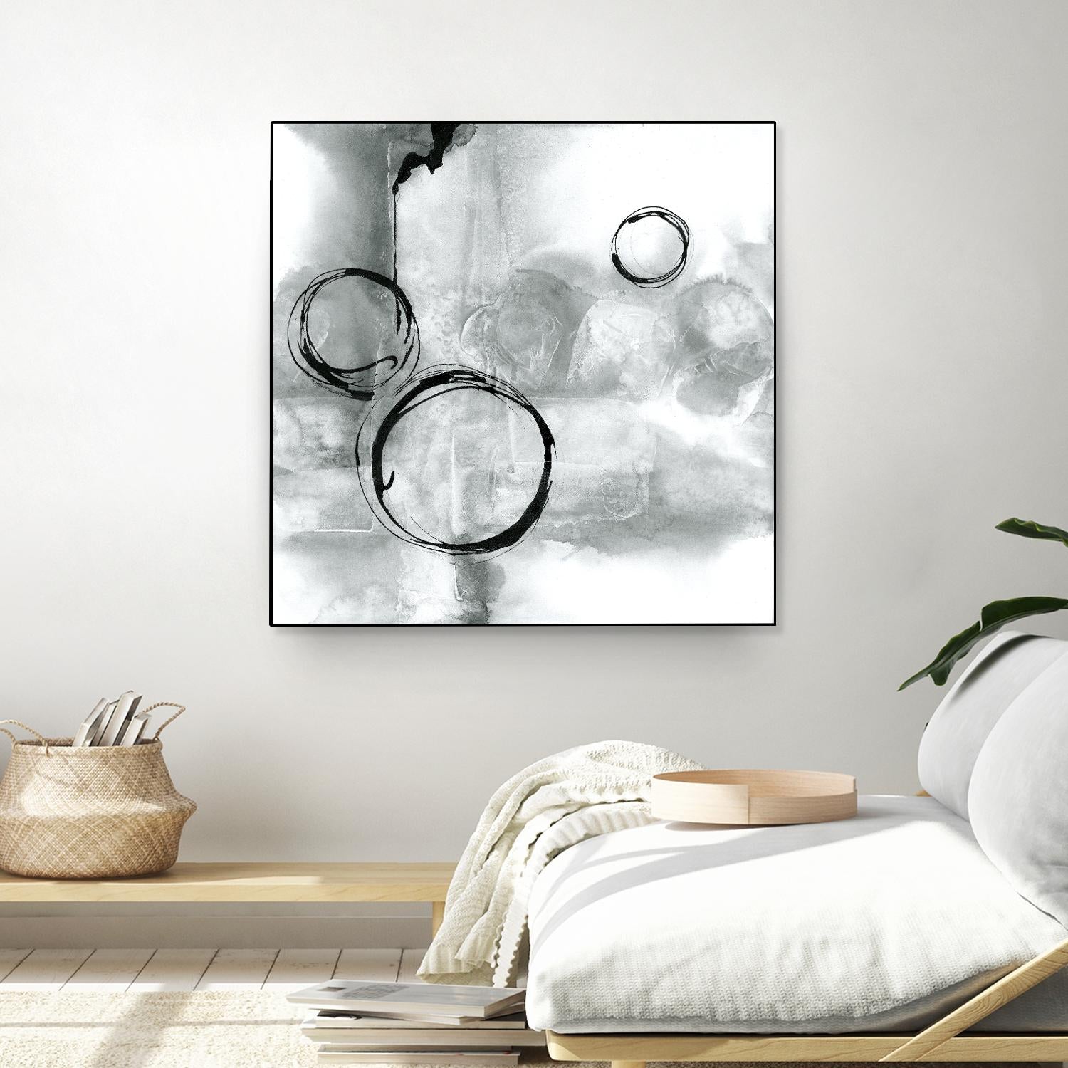 Full Circle I Gray by Chris Paschke on GIANT ART - grey abstract