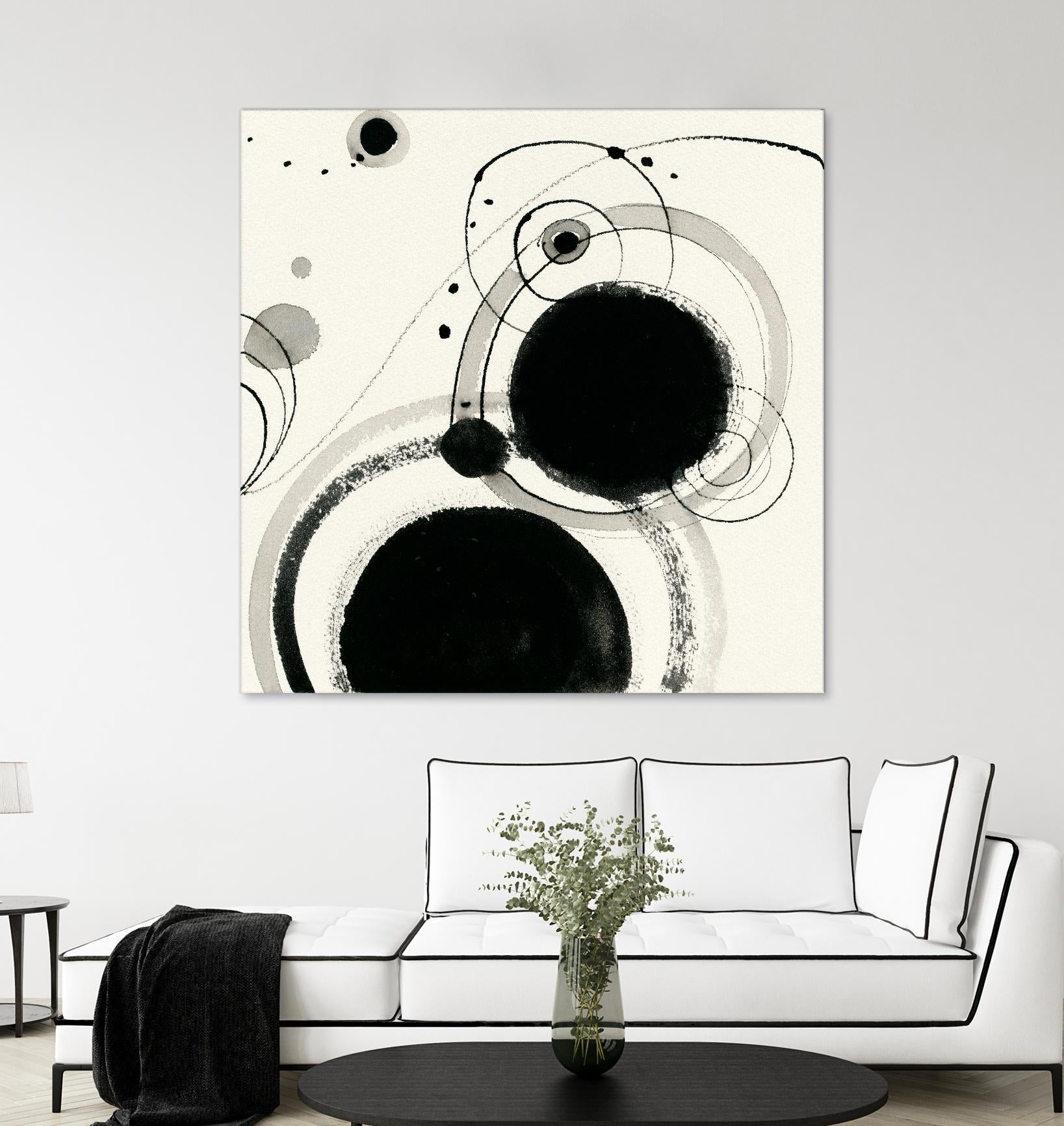 Planetary III by Shirley Novak on GIANT ART - beige abstract