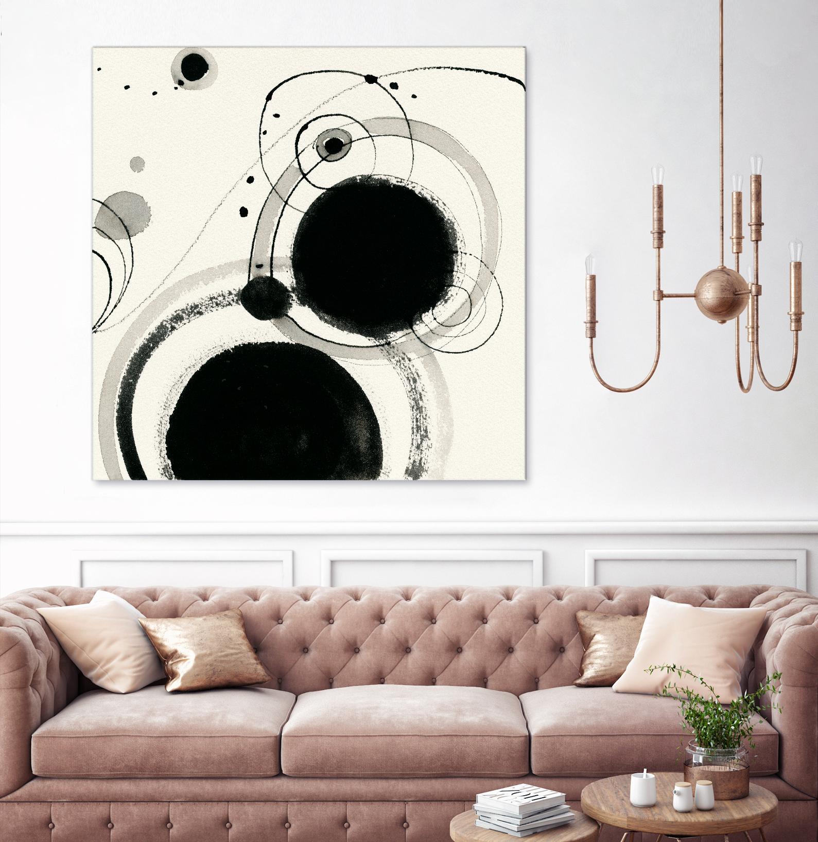 Planetary III by Shirley Novak on GIANT ART - beige abstract