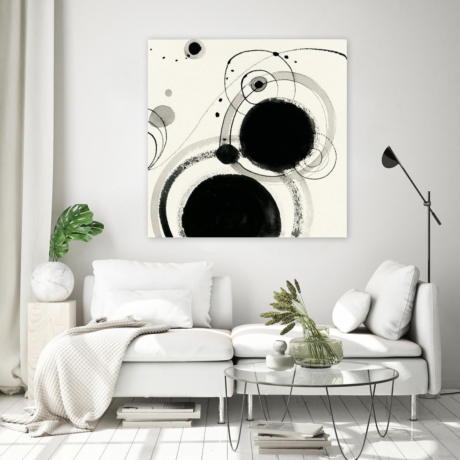 Planetary III by Shirley Novak on GIANT ART - beige abstract