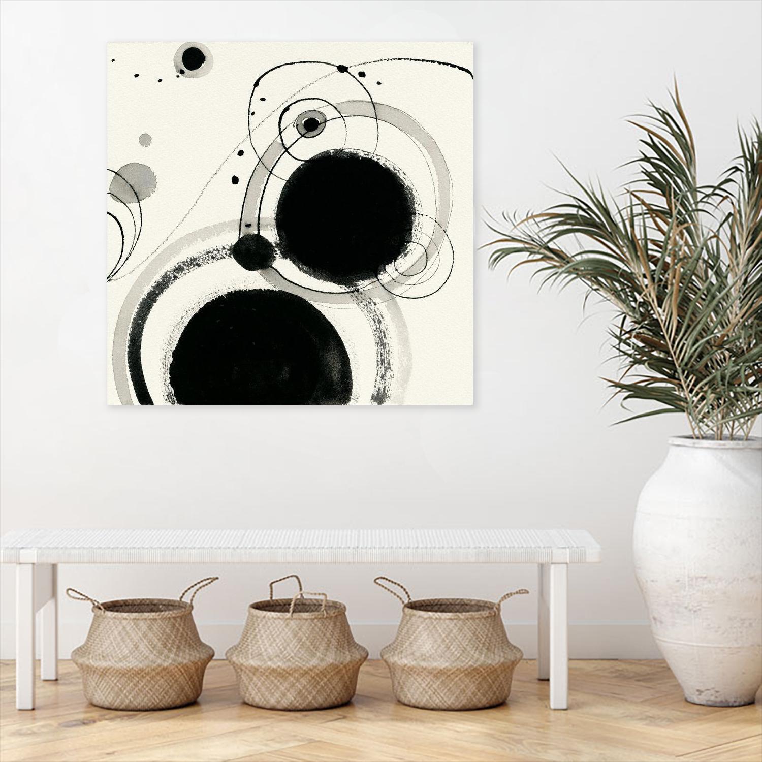 Planetary III by Shirley Novak on GIANT ART - beige abstract