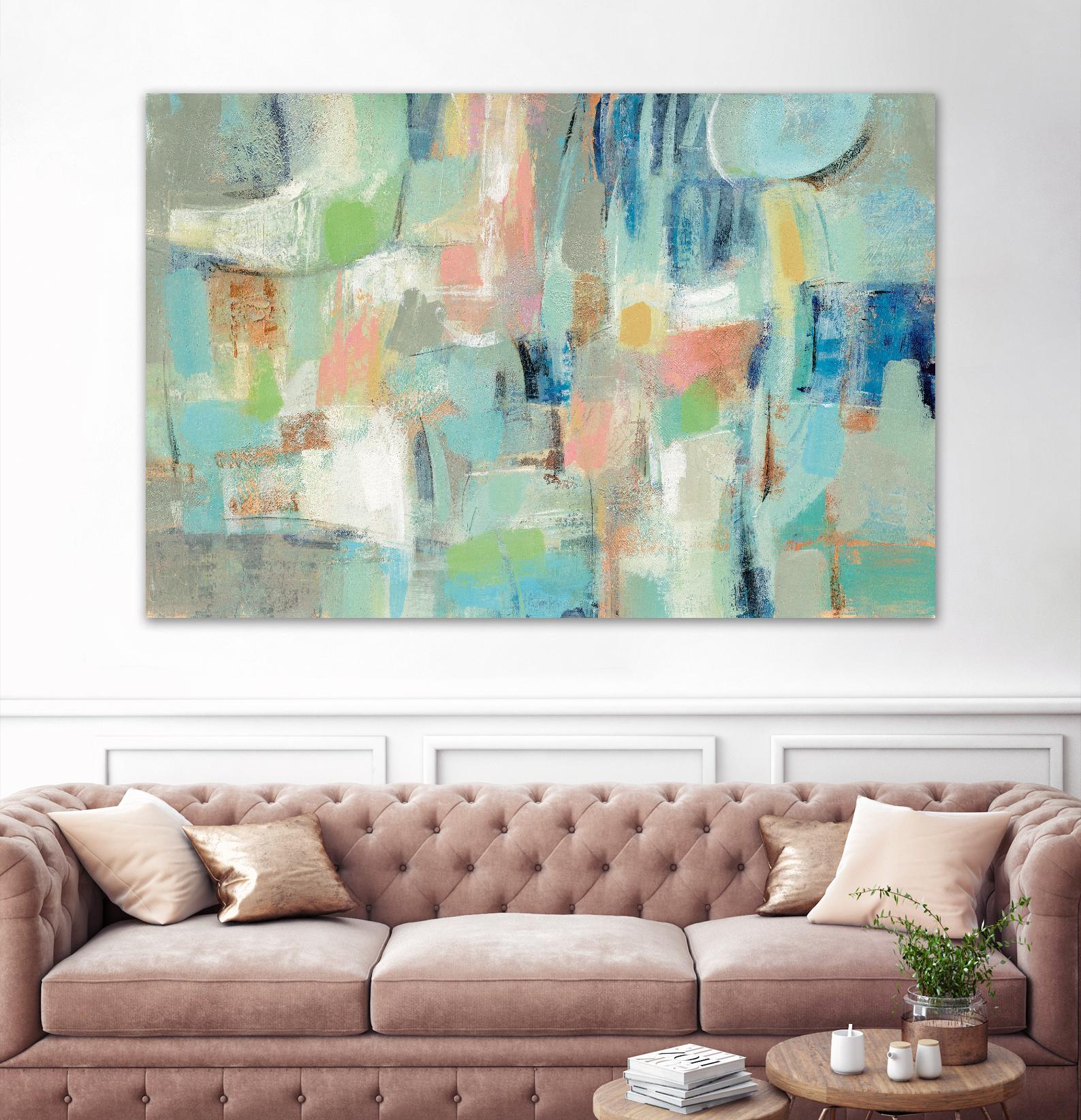 Morning Breeze by Silvia Vassileva on GIANT ART - pink abstract