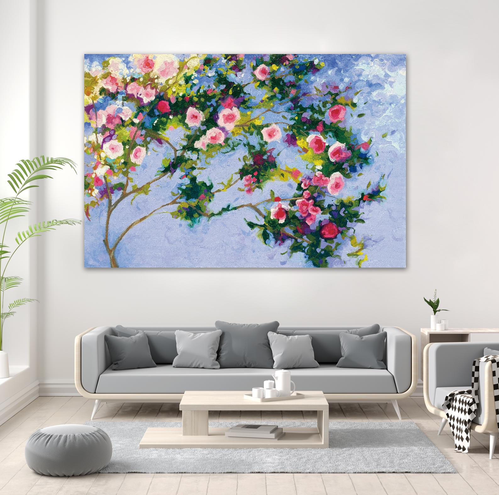 Inspiration Monet by Shirley Novak on GIANT ART - pink floral