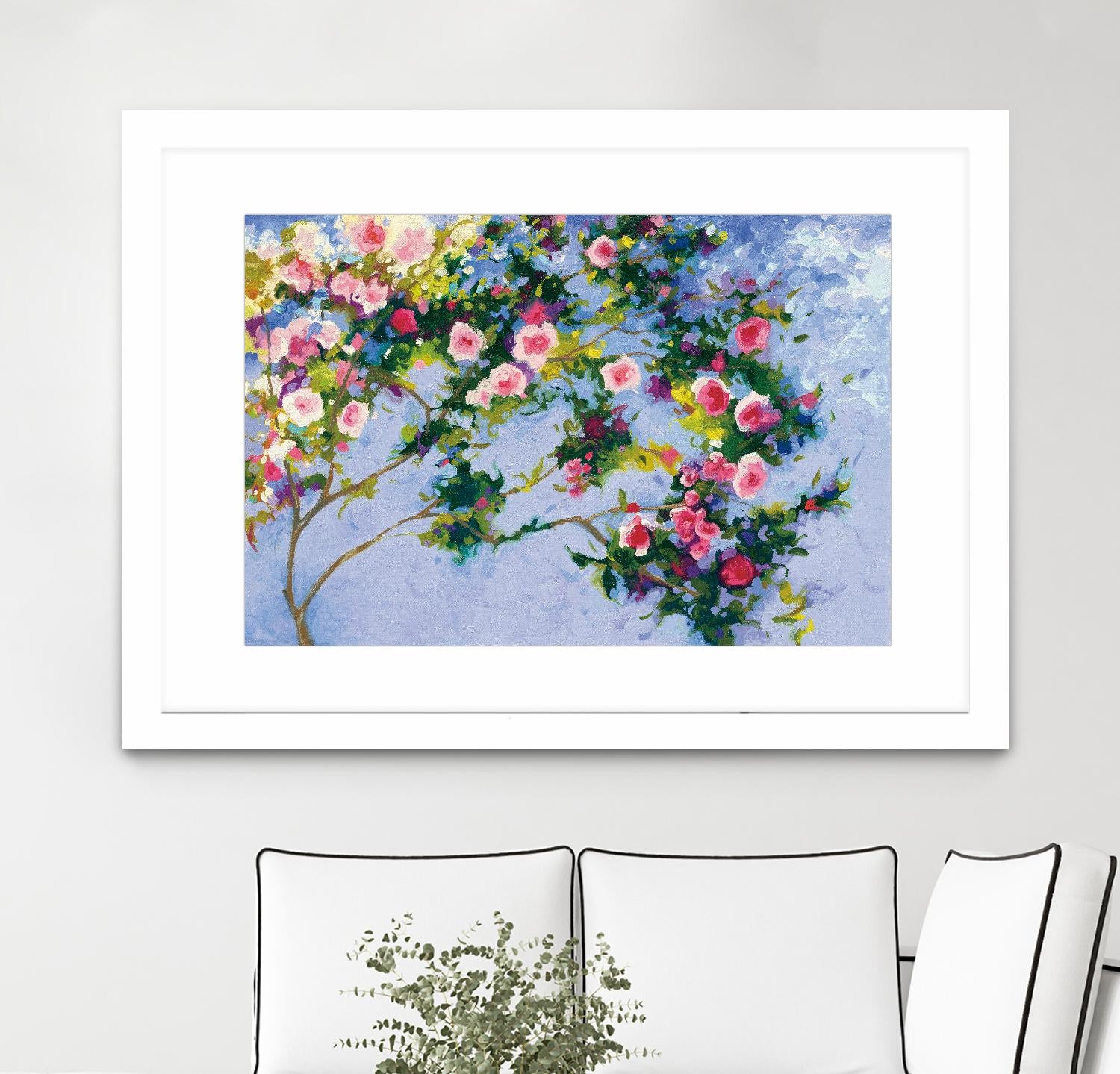 Inspiration Monet by Shirley Novak on GIANT ART - pink floral