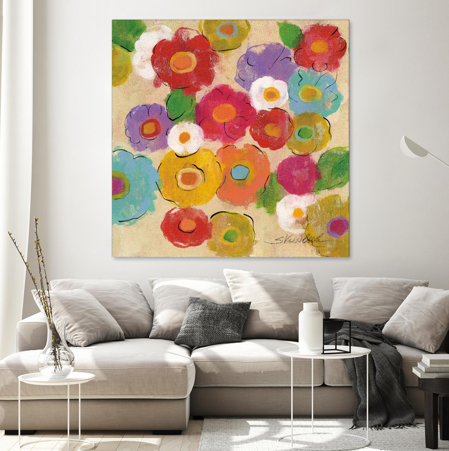 Bohemian Bouquet II by Silvia Vassileva on GIANT ART - yellow floral