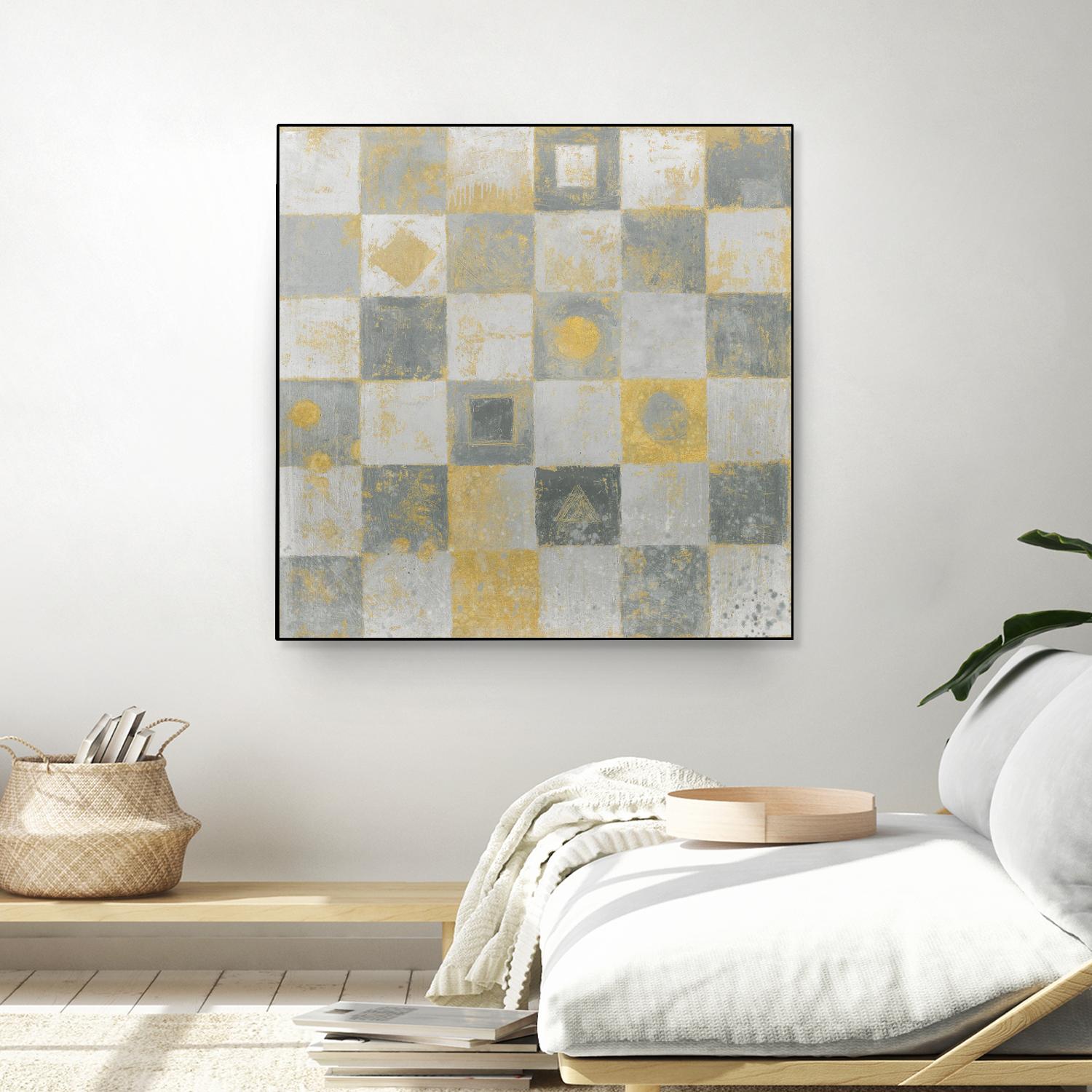 Neutrality Abstract Gold by James Wiens on GIANT ART - grey abstract