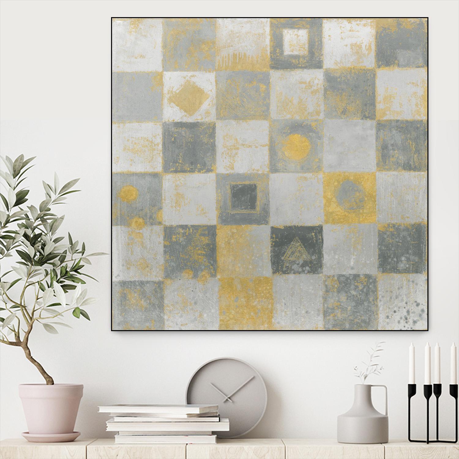 Neutrality Abstract Gold by James Wiens on GIANT ART - grey abstract