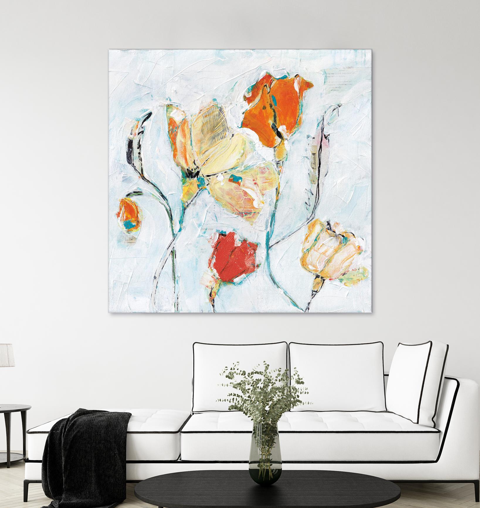 The Sanctuary II by Kellie Day on GIANT ART - red floral