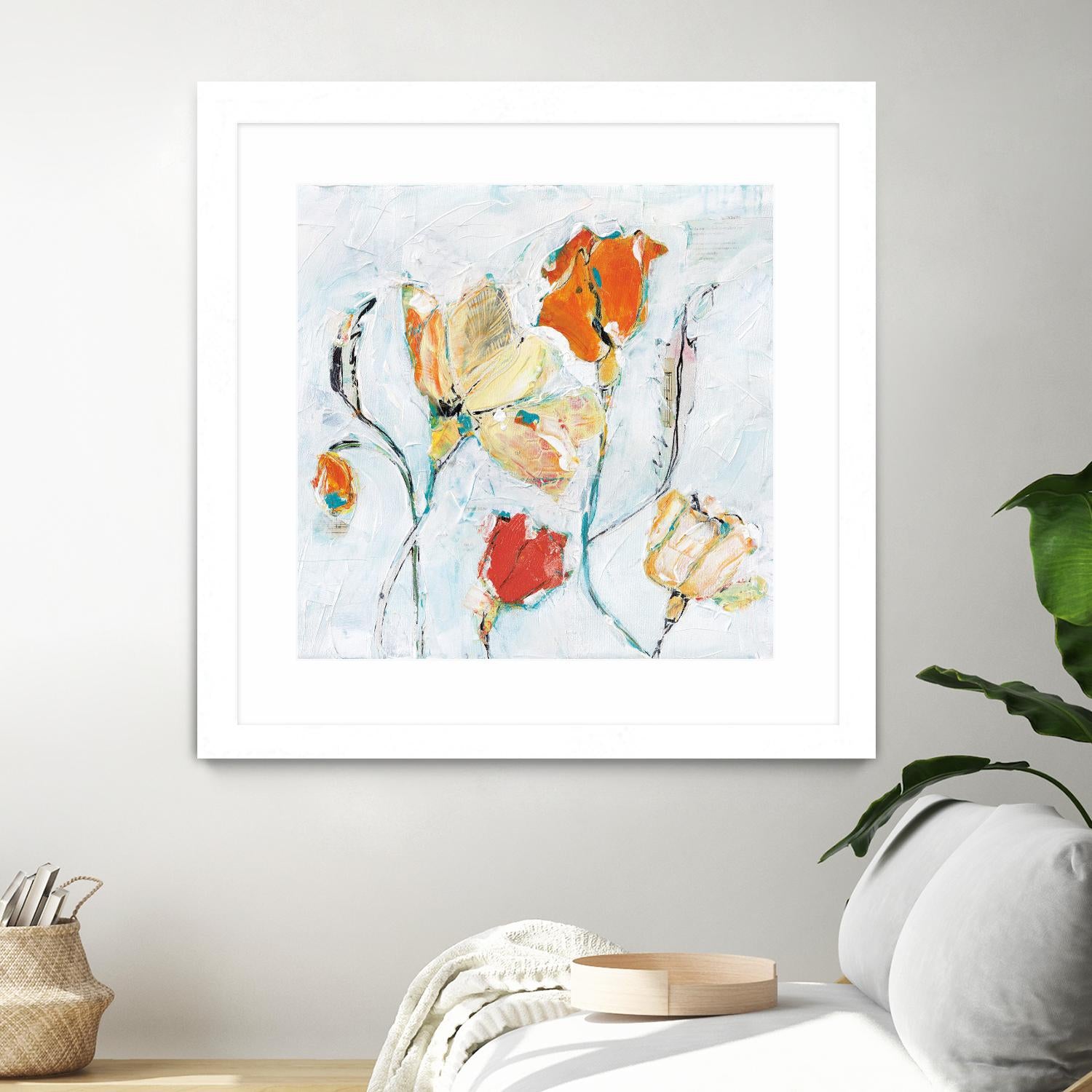 The Sanctuary II by Kellie Day on GIANT ART - red floral