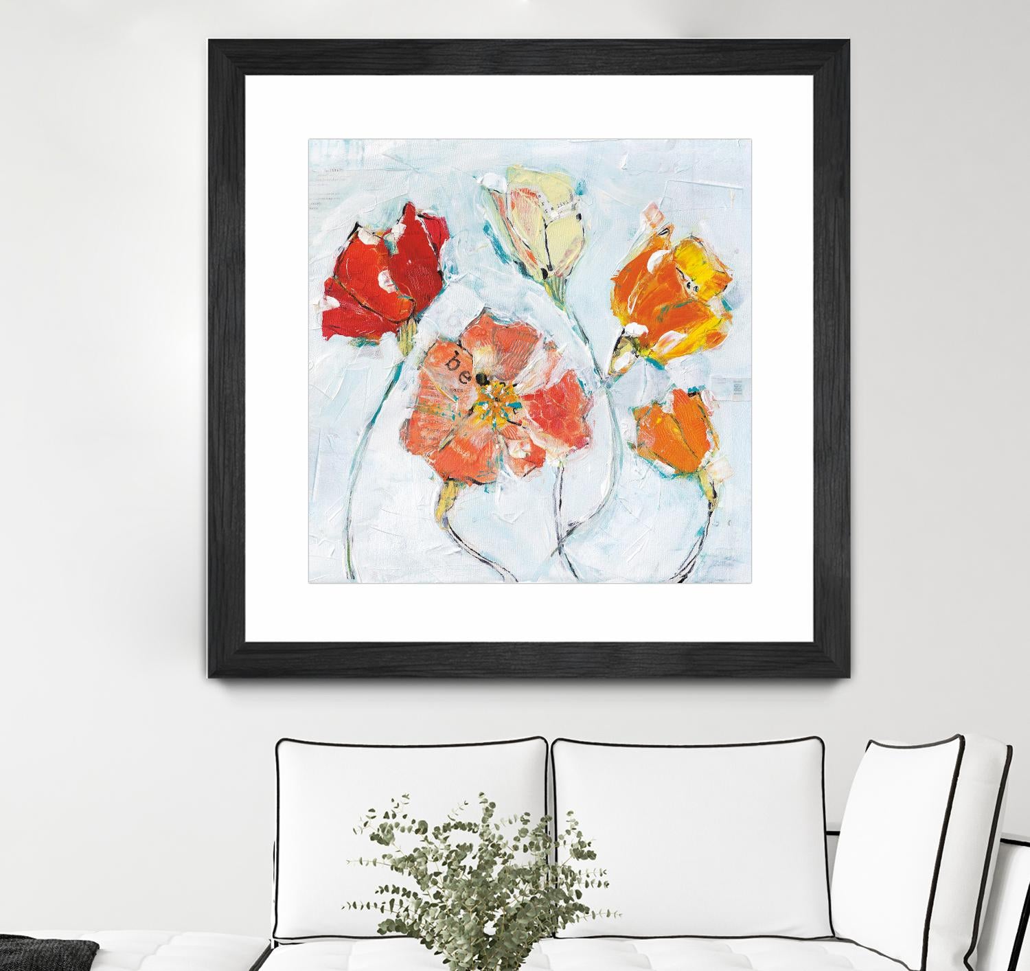 The Sanctuary III by Kellie Day on GIANT ART - red floral