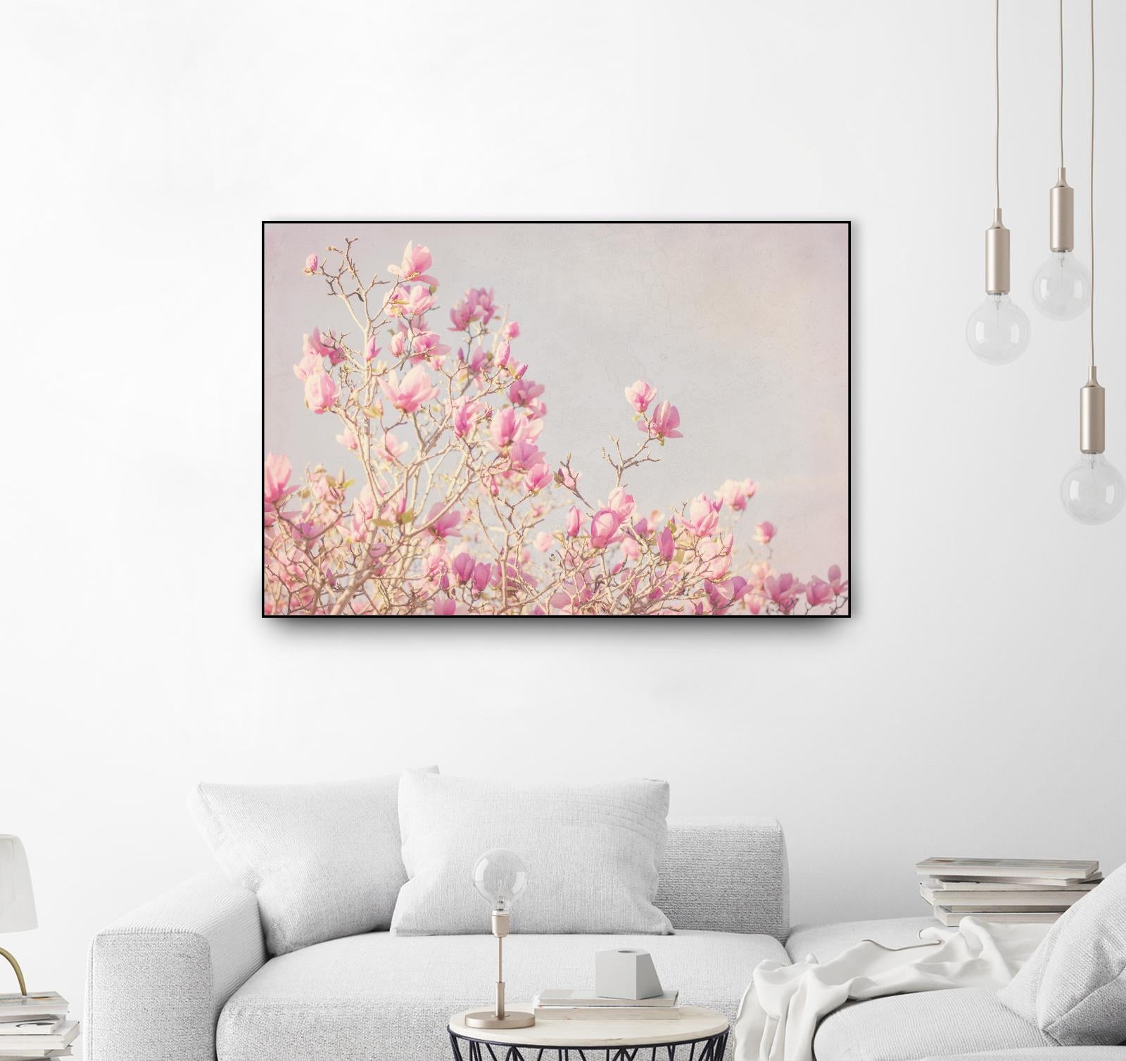 Pink Tree Tops I by Elizabeth Urquhart on GIANT ART - beige floral